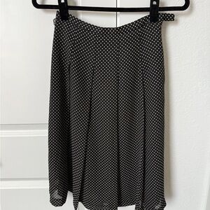 Vintage Polka Dot Black Skirt